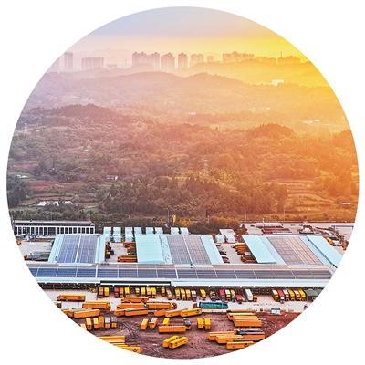 位于四川资阳乐至县的一家快递转运中心。胡晓辉摄（影像中国）